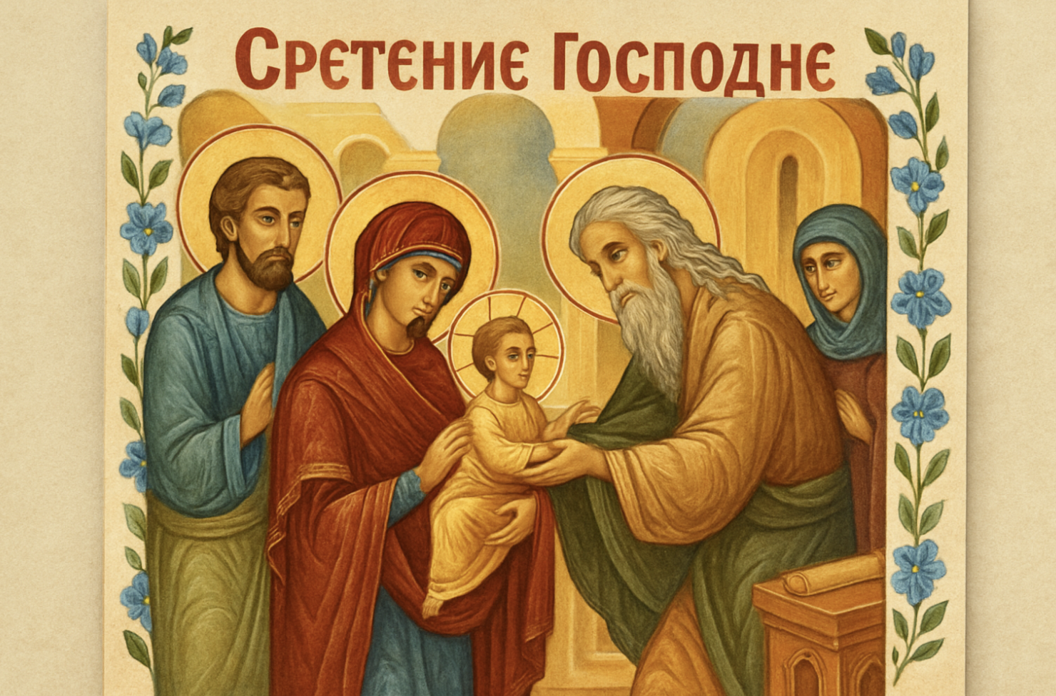 Фото Сретение Господне 2026: открытки к празднику 8